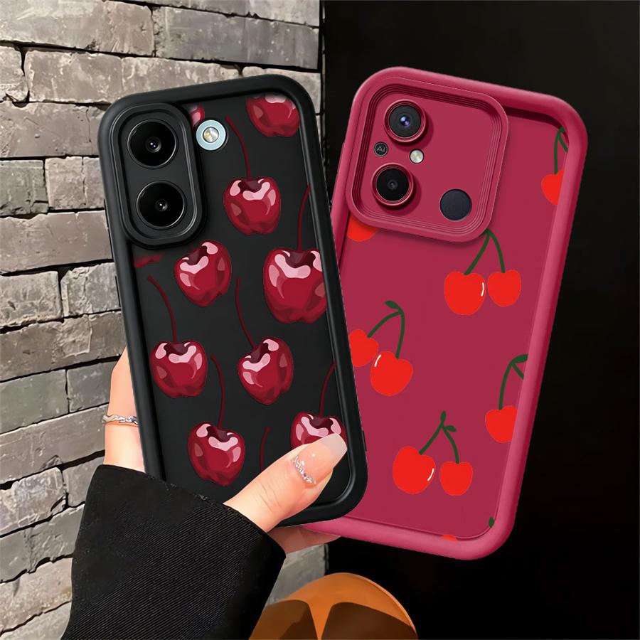 Phone Cases Cherry - Cartoon Cherry Soft Phone Cover Case