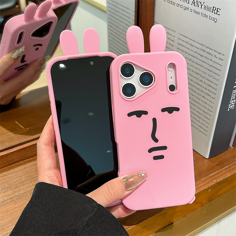 Kawaii 3D Funny Cartoon Pink E - đánh giá và giá Phone Cases Funny