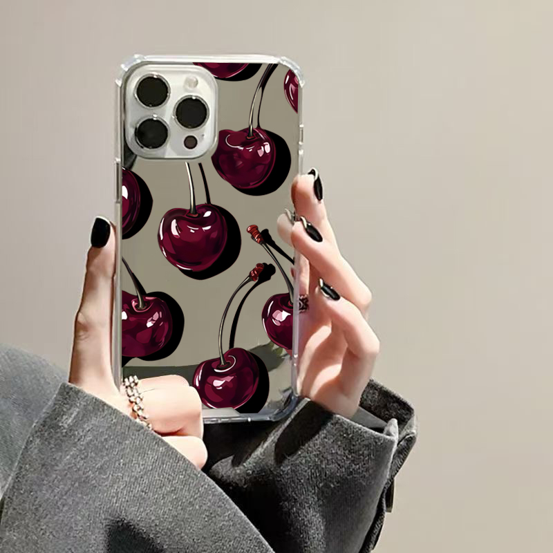 Cute Cherry Pattern Phone Case - đánh giá và giá Phone Cases Pinterest