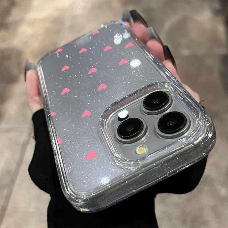 Polka Dot Heart Pattern Glitte - đánh giá và giá Phone Cases Pinterest